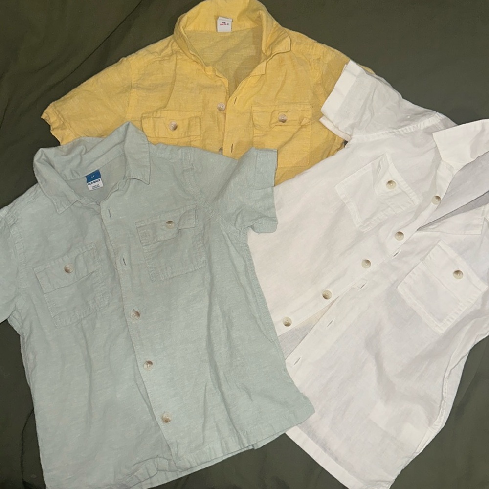 Collared shirts (3 Colors, size 5T)